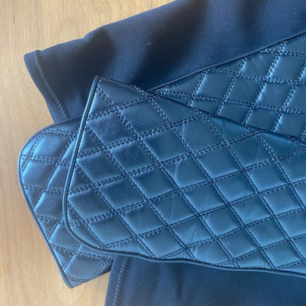 Stuart Weitzman Over The Knee Quilted Black Boots